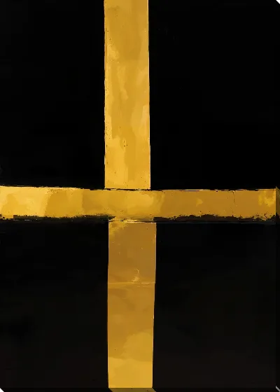 Картина маслом Золотая абстракция №122