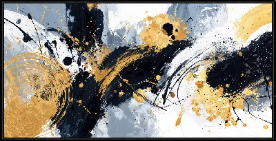 Картина Золотая абстракция №127