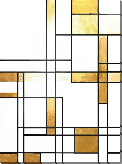 Картина маслом Золотая абстракция №128