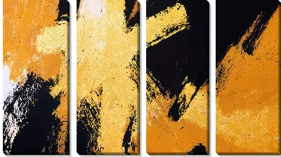 Модульная картина Золотая абстракция №132