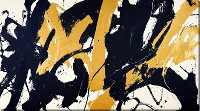 Картина маслом Золотая абстракция №134