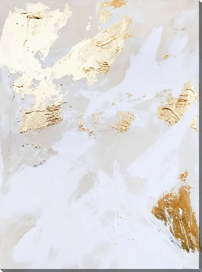 Картина маслом Золотая абстракция №137