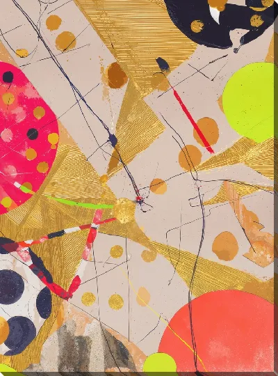 Картина маслом Золотая абстракция №138