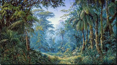 Картина маслом Тропические джунгли №3