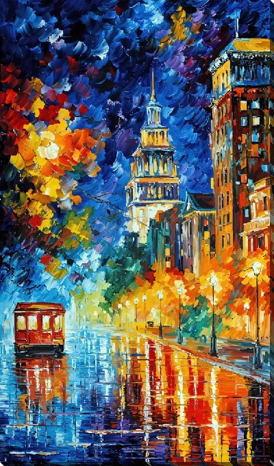 Картина Ночной город №123