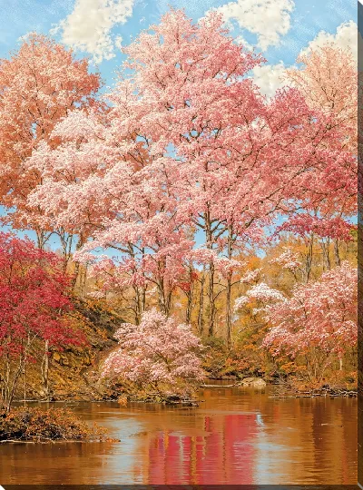 Картина маслом Цветущая сакура №36