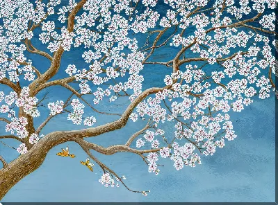 Картина маслом Цветущая сакура №39