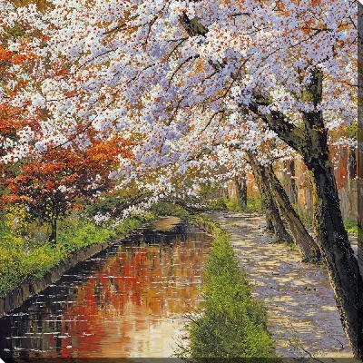 Картина маслом Цветущая сакура №41