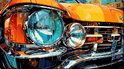 Картина маслом Фары №16