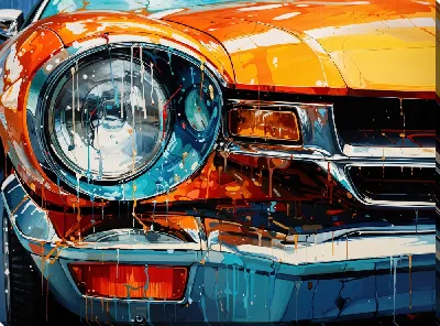 Картина маслом Фары №18