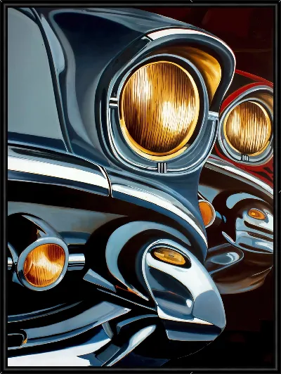 Картина Со светящимися фарами №2