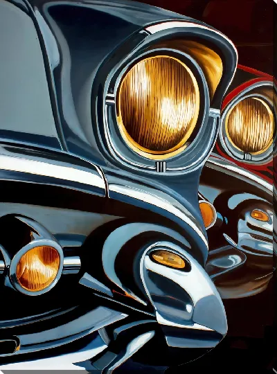 Постер Со светящимися фарами №2