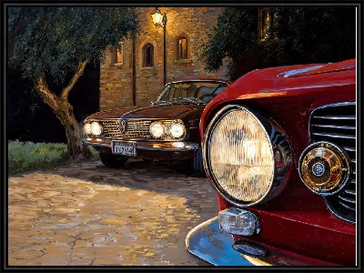 Картина Со светящимися фарами №3