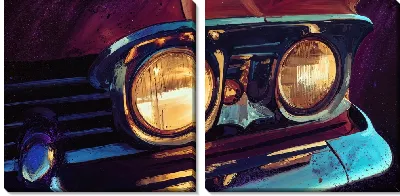 Модульная картина Фары №32