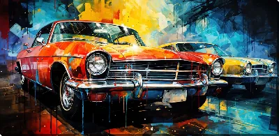 Картина маслом Фары №34