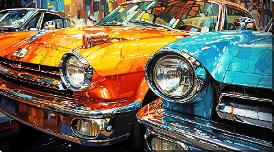 Картина маслом Фары №46