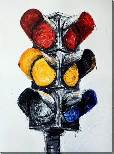 Картина маслом Светофор №9