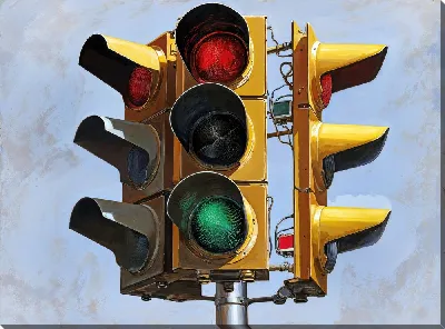 Картина маслом Светофор №11