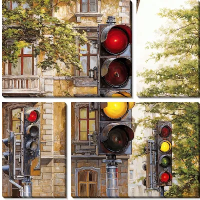 Модульная картина Светофор №12