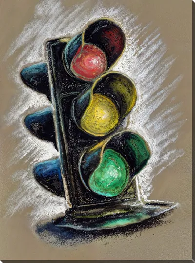 Картина маслом Светофор №15