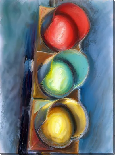 Картина маслом Светофор №22