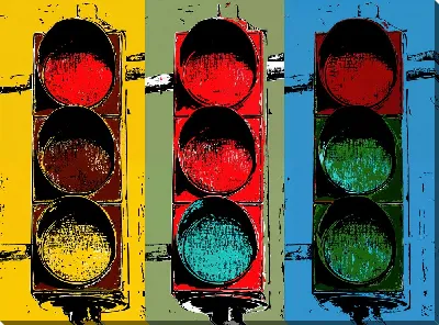 Картина маслом Светофор №23