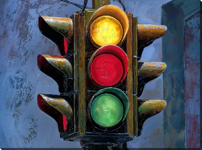 Картина маслом Светофор №26