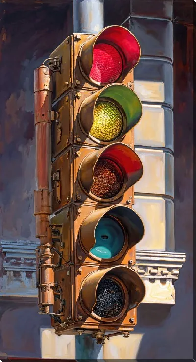 Картина маслом Светофор №27