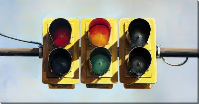 Картина маслом Светофор №29