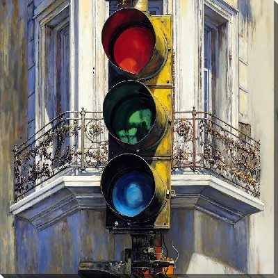 Картина маслом Светофор №31