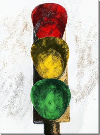 Картина маслом Светофор №35