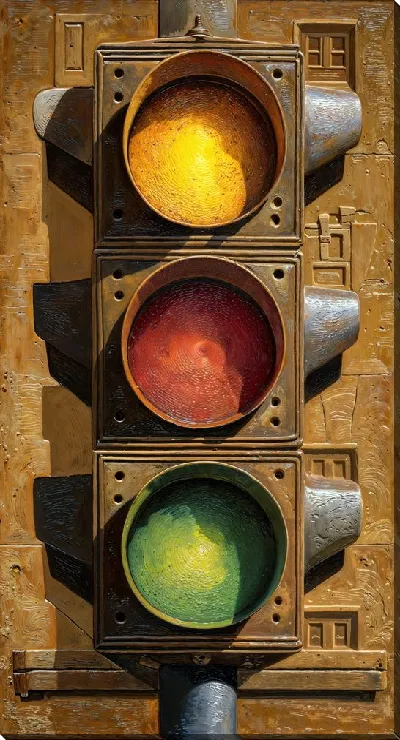 Картина маслом Светофор №39