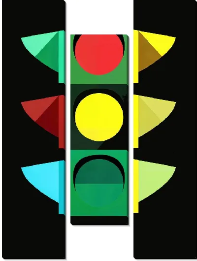 Модульная картина Светофор №41