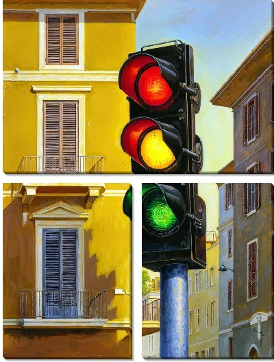 Модульная картина Светофор №42