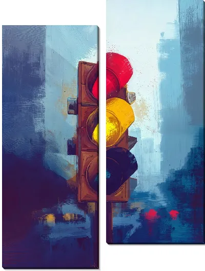 Модульная картина Светофор №43