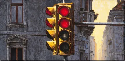 Картина маслом Светофор №47