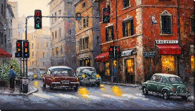 Картина маслом Светофор №53