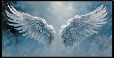 Картина Два крыла на небесном фоне