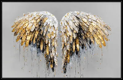 Картина Бело-золотые крылья №3