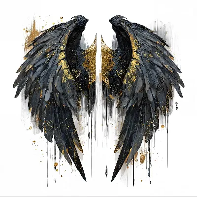 Плакат Крылья в стиле арт