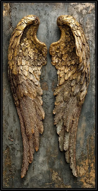 Картина Крылья в стиле винтаж