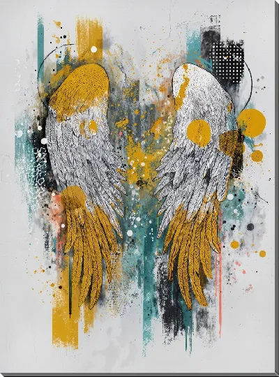 Постер Арт композиция с крыльями