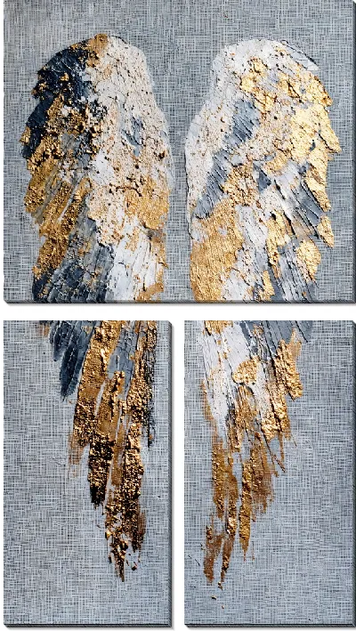 Модульная картина Позолоченные крылья