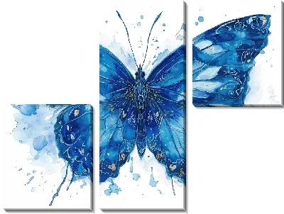 Модульная картина Крылья бабочки №1