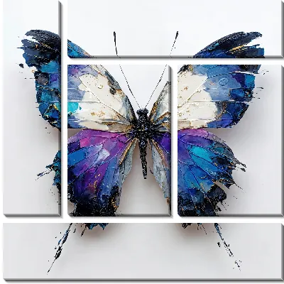 Модульная картина Крылья бабочки №2