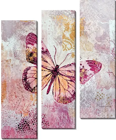 Модульная картина Крылья бабочки №3