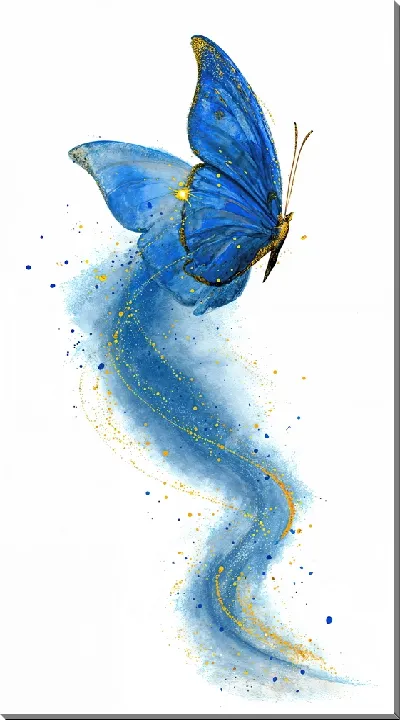 Картина маслом Крылья бабочки №4