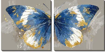 Модульная картина Крылья бабочки №5