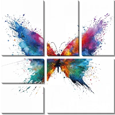 Модульная картина Крылья бабочки №6