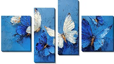 Модульная картина Крылья бабочек №8